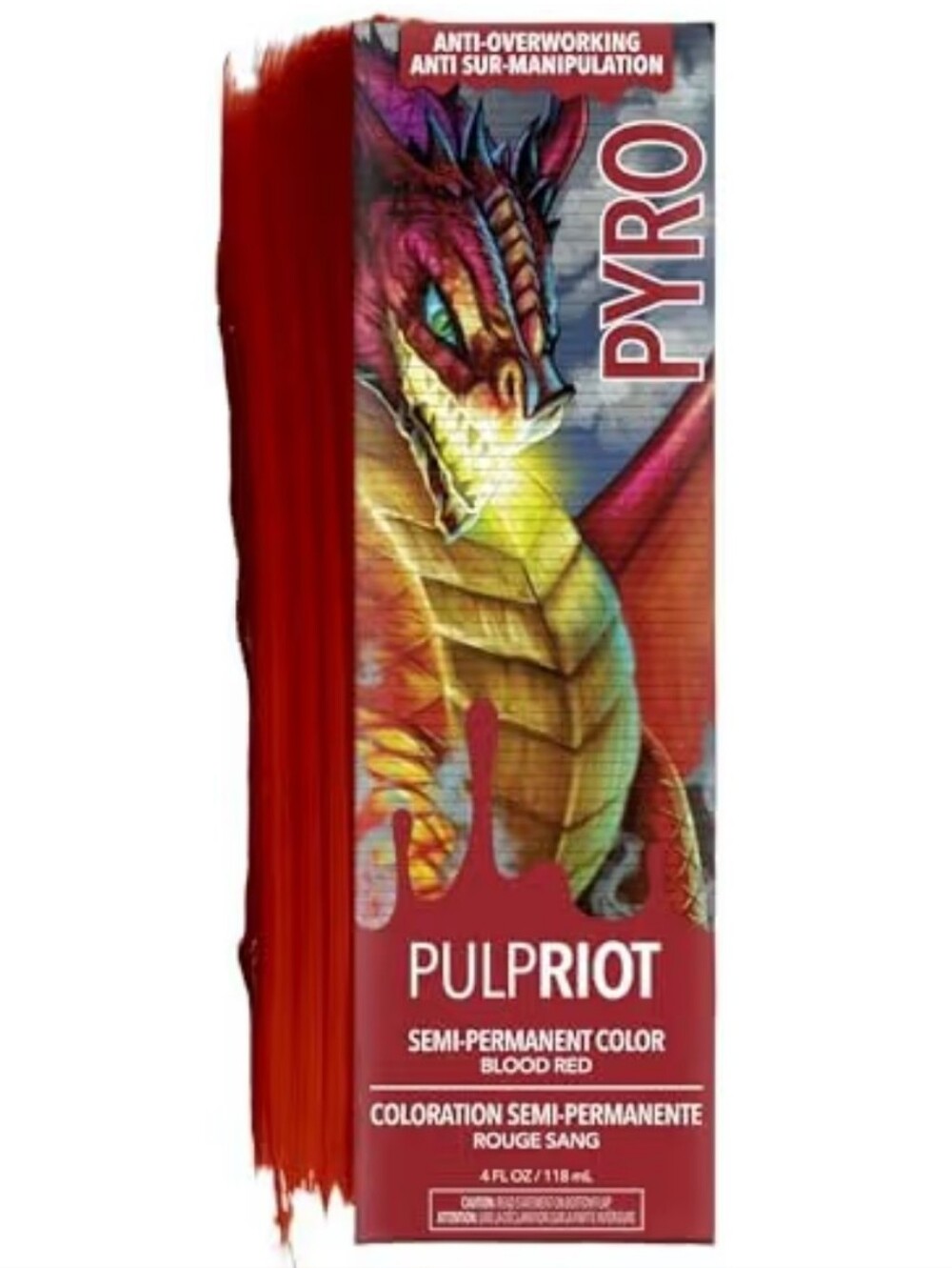 Pulp Riot Pyro Semi-Permanent Hair Color - Blood Red